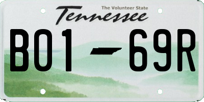 TN license plate B0169R
