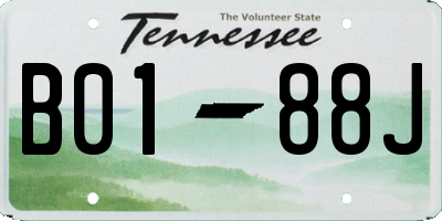 TN license plate B0188J
