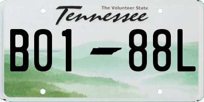 TN license plate B0188L