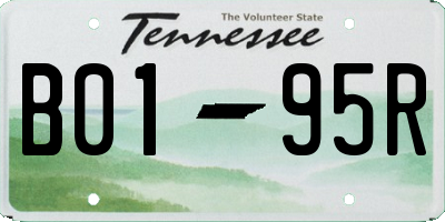 TN license plate B0195R