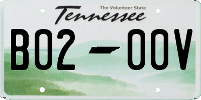 TN license plate B0200V