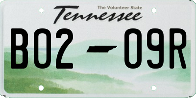 TN license plate B0209R
