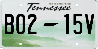 TN license plate B0215V
