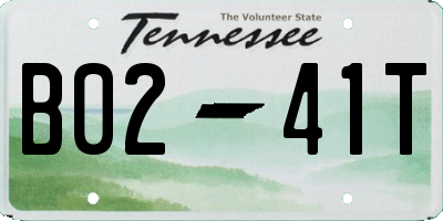 TN license plate B0241T