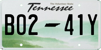 TN license plate B0241Y