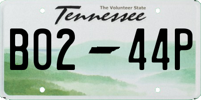 TN license plate B0244P