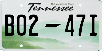 TN license plate B0247I