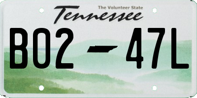 TN license plate B0247L