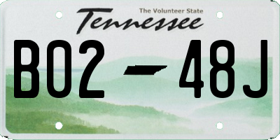 TN license plate B0248J