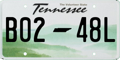 TN license plate B0248L