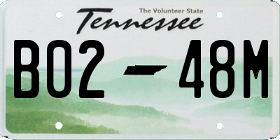 TN license plate B0248M