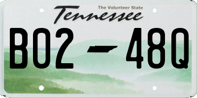 TN license plate B0248Q