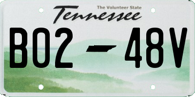 TN license plate B0248V