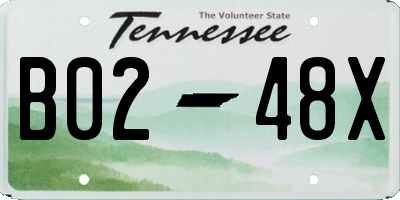 TN license plate B0248X