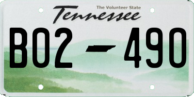 TN license plate B0249O