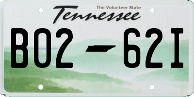 TN license plate B0262I