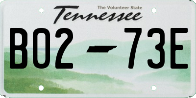 TN license plate B0273E