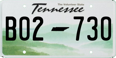 TN license plate B0273O