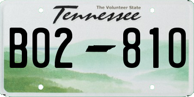 TN license plate B0281O