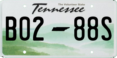 TN license plate B0288S