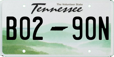 TN license plate B0290N