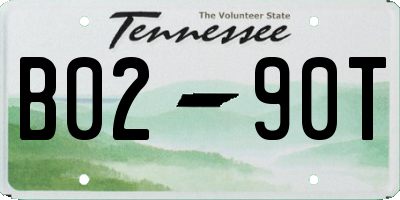 TN license plate B0290T