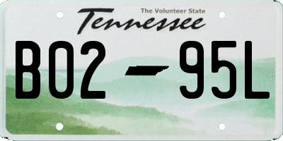 TN license plate B0295L