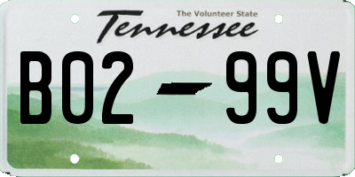 TN license plate B0299V