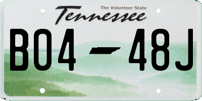 TN license plate B0448J