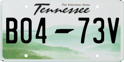 TN license plate B0473V