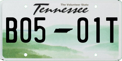 TN license plate B0501T