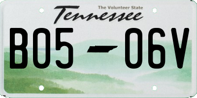 TN license plate B0506V