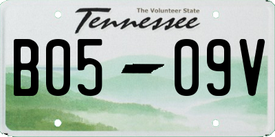 TN license plate B0509V