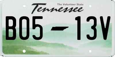 TN license plate B0513V