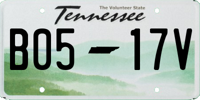TN license plate B0517V