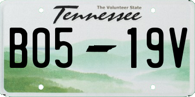 TN license plate B0519V