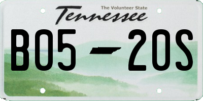 TN license plate B0520S