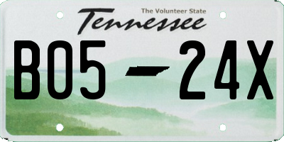 TN license plate B0524X