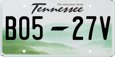 TN license plate B0527V