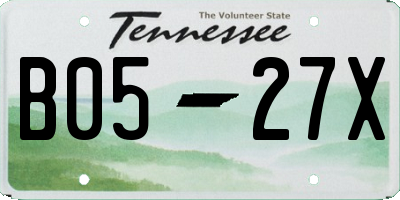 TN license plate B0527X
