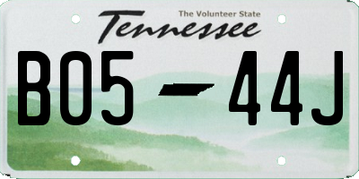 TN license plate B0544J