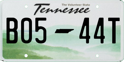 TN license plate B0544T