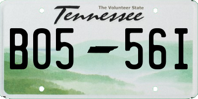 TN license plate B0556I