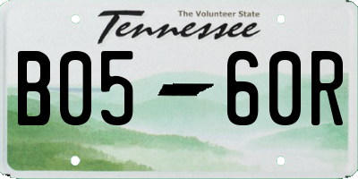 TN license plate B0560R