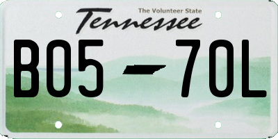 TN license plate B0570L