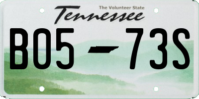 TN license plate B0573S