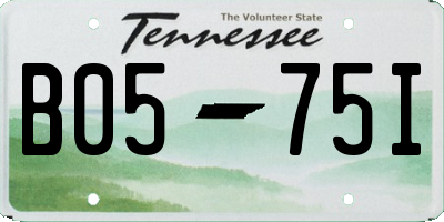 TN license plate B0575I