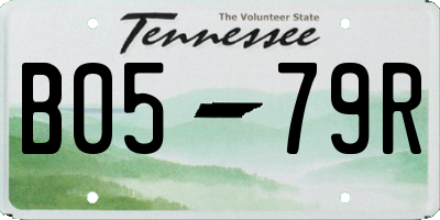 TN license plate B0579R