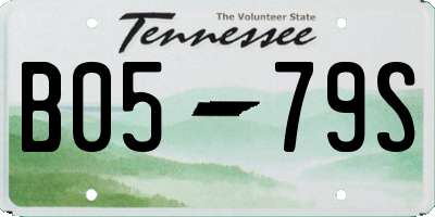 TN license plate B0579S