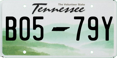 TN license plate B0579Y
